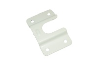 Держатель трубы овальной (плоский), белый — купить мебельную фурнитуру в Санкт-Петербурге | AKS мебель
