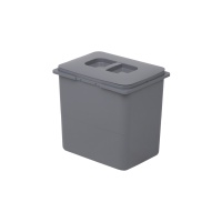 Контейнер PRAKTIKO 15L, серый REJS — купить мебельную фурнитуру в Санкт-Петербурге | AKS мебель
