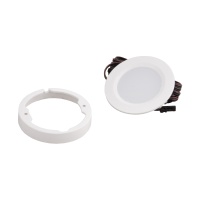 Светильник светодиодный STAR, врезной/накладной, 2W, 12V, круглый, белый, 6000К, AKS — купить мебельную фурнитуру в Санкт-Петербурге | AKS мебель
