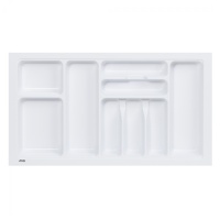 Лоток для столовых приборов 800 TR-02 (735～680*430～390*55), белый AKS — купить мебельную фурнитуру в Санкт-Петербурге | AKS мебель
