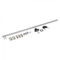 Замок для выдвижных 3-х ящиков механический центральный 288/500, черный, AKS — купить мебельную фурнитуру в Санкт-Петербурге | AKS мебель
