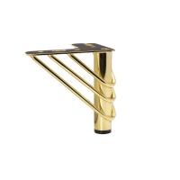 Опора меб. мет. RAY h120 угловая золото AKS — купить мебельную фурнитуру в Санкт-Петербурге | AKS мебель
