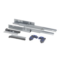 Направляющая скрытого монтажа L-400 push to open ДСП до19mm с замками PRIME by AKS 3D полное выдвижение — купить мебельную фурнитуру в Санкт-Петербурге | AKS мебель
