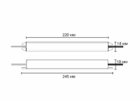 Блок питания Indoor 48W/12V, серия 2, тонкий, AKS — купить мебельную фурнитуру в Санкт-Петербурге | AKS мебель
