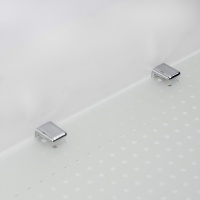 Полкодержатель для стекла мет. АК104 (6-8мм) хром (1 упак. = 2 шт.) AKS — купить мебельную фурнитуру в Санкт-Петербурге | AKS мебель
