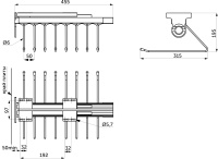 Выдвижная вешалка для брюк крепл.верх., черный AKS — купить мебельную фурнитуру в Санкт-Петербурге | AKS мебель
