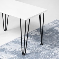 Опора меб. FLASH h410, черный AKS — купить мебельную фурнитуру в Санкт-Петербурге | AKS мебель
