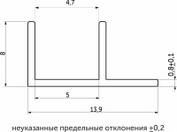Планка угловая 4 матовая (L=0.6) AKS — купить мебельную фурнитуру в Санкт-Петербурге | AKS мебель
