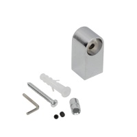 Держатель модерн, труба d16 хром AKS — купить мебельную фурнитуру в Санкт-Петербурге | AKS мебель
