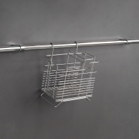 Корзина на трубу d16 для столовых приборов CWJ301 хром AKS — купить мебельную фурнитуру в Санкт-Петербурге | AKS мебель
