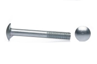 Болт с полукруглой головкой М6*60 с усом, неполн. резьба, цинк (1кг=80шт) — купить мебельную фурнитуру в Санкт-Петербурге | AKS мебель
