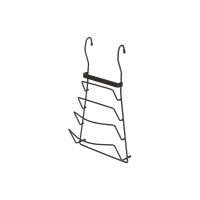 Корзина на трубу d16 для крышек CWJ204A черный AKS — купить мебельную фурнитуру в Санкт-Петербурге | AKS мебель
