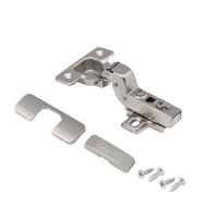 Петля внутренняя с доводчиком 45мм h0 clip-on AKS PLUS (саморезы, заглушки) — купить мебельную фурнитуру в Санкт-Петербурге | AKS мебель
