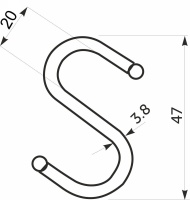 Крючок на трубу d16 ретро (к-т 6шт) черный AKS — купить мебельную фурнитуру в Санкт-Петербурге | AKS мебель
