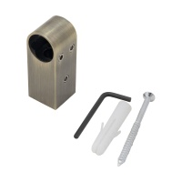 Держатель на рейлинг MODERN, античная бронза РФ — купить мебельную фурнитуру в Санкт-Петербурге | AKS мебель
