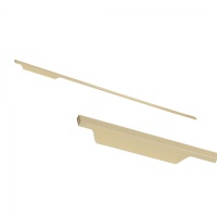 Ручка меб. скоба алюм. ANDROMEDA 1056/1200 матовое браш золото, AKS (левая) — купить мебельную фурнитуру в Санкт-Петербурге | AKS мебель

