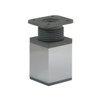 Опора меб. алюм. DAКP-27 h60 с регул. хром AKS — купить мебельную фурнитуру в Санкт-Петербурге | AKS мебель
