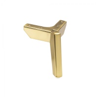 Опора меб. мет. TRIADA h120 угловая браш.золото AKS — купить мебельную фурнитуру в Санкт-Петербурге | AKS мебель
