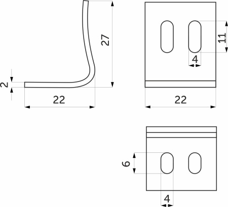 Крепление (клипса) для пружины змейки BY — купить мебельную фурнитуру в Санкт-Петербурге | AKS мебель
