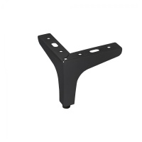 Опора меб. мет. h100 угловая черный GRIDLI — купить мебельную фурнитуру в Санкт-Петербурге | AKS мебель
